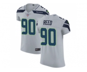 Nike Seattle Seahawks #90 Jarran Reed Grey Alternate Men Stitched NFL Vapor Untouchable Elite Jersey