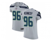 Nike Seattle Seahawks #96 Cortez Kennedy Grey Alternate Men Stitched NFL Vapor Untouchable Elite Jersey