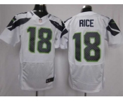 nike nfl jerseys seattle seahawks #18 rice white[elite]