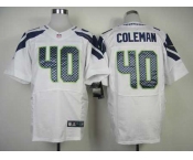 nike nfl jerseys seattle seahawks #40 coleman white[Elite]