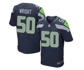 nike nfl jerseys seattle seahawks #50 wright blue[Elite]
