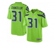 Men Seattle Seahawks #31 Kam Chancellor Green Color Rush Limited Jersey