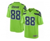 Men Seattle Seahawks #88 Jimmy Graham Green Color Rush Limited Jersey