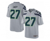 Men's Nike Seattle Seahawks #27 Eddie Lacy Limited Grey Alternate NFL Jersey