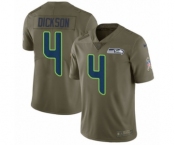 Men's Nike Seattle Seahawks #4 Michael Dickson Limited Olive 2017 Salute to Service NFL Jersey Men's Nike Seattle Seahawks #4 Michael Dickson Limited Olive 2017 Salute to Service NFL Jersey