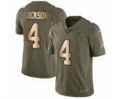 Men's Nike Seattle Seahawks #4 Michael Dickson Limited Olive Gold 2017 Salute to Service NFL Jersey Men's Nike Seattle Seahawks #4 Michael Dickson Limited Olive Gold 2017 Salute to Service NFL Jersey