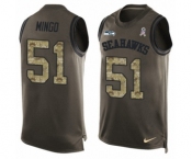 Men's Nike Seattle Seahawks #51 Barkevious Mingo Limited Green Salute to Service Tank Top NFL Jersey Men's Nike Seattle Seahawks #51 Barkevious Mingo Limited Green Salute to Service Tank Top NFL Jersey