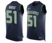 Men's Nike Seattle Seahawks #51 Barkevious Mingo Limited Steel Blue Player Name & Number Tank Top NFL Jersey Men's Nike Seattle Seahawks #51 Barkevious Mingo Limited Steel Blue Player Name & Number Tank Top NFL Jersey