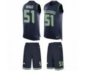 Men's Nike Seattle Seahawks #51 Barkevious Mingo Limited Steel Blue Tank Top Suit NFL Jersey Men's Nike Seattle Seahawks #51 Barkevious Mingo Limited Steel Blue Tank Top Suit NFL Jersey