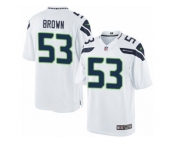 Men's Nike Seattle Seahawks #53 Arthur Brown Limited White NFL Jersey