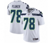 Men's Nike Seattle Seahawks #78 D.J. Fluker White Vapor Untouchable Limited Player NFL Jersey
