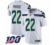 Men's Seattle Seahawks #22 C. J. Prosise White Vapor Untouchable Limited Player 100th Season Football Jersey Men's Seattle Seahawks #22 C. J. Prosise White Vapor Untouchable Limited Player 100th Season Football Jersey