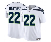 Men's Seattle Seahawks #22 Damien Martinez White 2025 F.U.S.E. Vapor Untouchable Limited Football Stitched Jersey