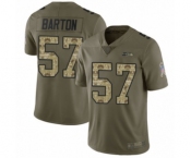 Men's Seattle Seahawks #57 Cody Barton Limited Olive Camo 2017 Salute to Service Football Jersey