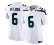 Men's Seattle Seahawks #6 Jalen Milroe White 2025 F.U.S.E. Vapor Limited Football Stitched Jersey