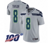 Men's Seattle Seahawks #8 Jamar Taylor Grey Alternate Vapor Untouchable Limited Player 100th Season Football Jersey Men's Seattle Seahawks #8 Jamar Taylor Grey Alternate Vapor Untouchable Limited Player 100th Season Football Jersey
