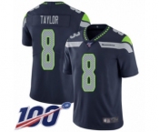 Men's Seattle Seahawks #8 Jamar Taylor Navy Blue Team Color Vapor Untouchable Limited Player 100th Season Football Jersey Men's Seattle Seahawks #8 Jamar Taylor Navy Blue Team Color Vapor Untouchable Limited Player 100th Season Football Jersey