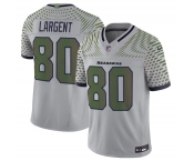 Men's Seattle Seahawks #80 Steve Largent Gray 2025 F.U.S.E. “Rivalries” Vapor Limited Football Stitched Jersey