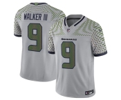 Men's Seattle Seahawks #9 Kenneth Walker III Gray 2025 F.U.S.E. “Rivalries” Vapor Limited Football Stitched Jersey
