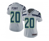 Women Nike Seattle Seahawks #20 Rashaad Penny Grey Alternate Stitched NFL Vapor Untouchable Limited Jersey