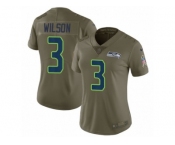 Women Nike Seattle Seahawks #3 Russell Wilson Limited Olive 2017 Salute to Service NFL Jersey Women Nike Seattle Seahawks #3 Russell Wilson Limited Olive 2017 Salute to Service NFL Jersey