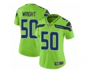 Women Nike Seattle Seahawks #50 K.J. Wright Vapor Untouchable Limited Green NFL Jersey