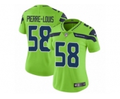 Women Nike Seattle Seahawks #58 Kevin Pierre-Louis Vapor Untouchable Limited Green NFL Jersey