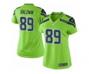 Women Nike Seattle Seahawks #89 Doug Baldwin Limited Green Rush NFL Jerseys
