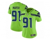 Women Nike Seattle Seahawks #91 Cassius Marsh Vapor Untouchable Limited Green NFL Jersey