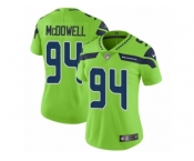 Women Nike Seattle Seahawks #94 Malik McDowell Vapor Untouchable Limited Green NFL Jersey
