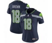 Women's Nike Seattle Seahawks #18 Jaron Brown Navy Blue Team Color Vapor Untouchable Limited Player NFL Jersey Women's Nike Seattle Seahawks #18 Jaron Brown Navy Blue Team Color Vapor Untouchable Limited Player NFL Jersey