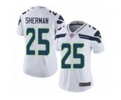 Women's Nike Seattle Seahawks #25 Richard Sherman Vapor Untouchable Limited White NFL Jersey