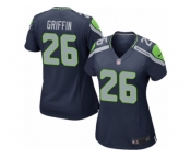 Women's Nike Seattle Seahawks #26 Shaquill Griffin Game Steel Blue Team Color NFL Jersey