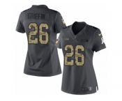 Women's Nike Seattle Seahawks #26 Shaquill Griffin Limited Black 2016 Salute to Service NFL Jersey