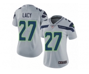 Women's Nike Seattle Seahawks #27 Eddie Lacy Vapor Untouchable Limited Grey Alternate NFL Jersey