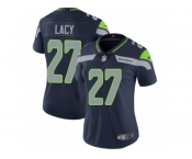 Women's Nike Seattle Seahawks #27 Eddie Lacy Vapor Untouchable Limited Steel Blue Team Color NFL Jersey