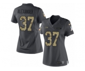 Women's Nike Seattle Seahawks #37 Shaun Alexander Limited Black 2016 Salute to Service NFL Jersey