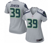 Women's Nike Seattle Seahawks #39 Dontae Johnson Game Grey Alternate NFL Jersey Women's Nike Seattle Seahawks #39 Dontae Johnson Game Grey Alternate NFL Jersey