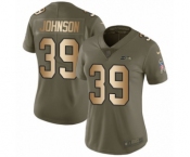 Women's Nike Seattle Seahawks #39 Dontae Johnson Limited Olive Gold 2017 Salute to Service NFL Jersey Women's Nike Seattle Seahawks #39 Dontae Johnson Limited Olive Gold 2017 Salute to Service NFL Jersey