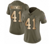Women's Nike Seattle Seahawks #41 Byron Maxwell Limited Olive Gold 2017 Salute to Service NFL Jersey Women's Nike Seattle Seahawks #41 Byron Maxwell Limited Olive Gold 2017 Salute to Service NFL Jersey