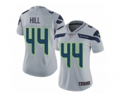 Women's Nike Seattle Seahawks #44 Delano Hill Vapor Untouchable Limited Grey Alternate NFL Jersey