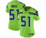 Women's Nike Seattle Seahawks #51 Barkevious Mingo Limited Green Rush Vapor Untouchable NFL Jersey Women's Nike Seattle Seahawks #51 Barkevious Mingo Limited Green Rush Vapor Untouchable NFL Jersey