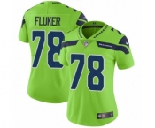 Women's Nike Seattle Seahawks #78 D.J. Fluker Limited Green Rush Vapor Untouchable NFL Jersey Women's Nike Seattle Seahawks #78 D.J. Fluker Limited Green Rush Vapor Untouchable NFL Jersey