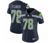 Women's Nike Seattle Seahawks #78 D.J. Fluker Navy Blue Team Color Vapor Untouchable Limited Player NFL Jersey