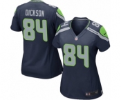 Women's Nike Seattle Seahawks #84 Ed Dickson Game Navy Blue Team Color NFL Jersey