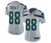 Women's Nike Seattle Seahawks #88 Will Dissly Grey Alternate Vapor Untouchable Limited Player NFL Jersey Women's Nike Seattle Seahawks #88 Will Dissly Grey Alternate Vapor Untouchable Limited Player NFL Jersey