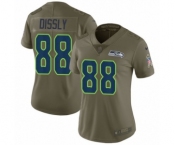 Women's Nike Seattle Seahawks #88 Will Dissly Limited Olive 2017 Salute to Service NFL Jersey Women's Nike Seattle Seahawks #88 Will Dissly Limited Olive 2017 Salute to Service NFL Jersey