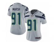 Women's Nike Seattle Seahawks #91 Cassius Marsh Vapor Untouchable Limited Grey Alternate NFL Jersey Women's Nike Seattle Seahawks #91 Cassius Marsh Vapor Untouchable Limited Grey Alternate NFL Jersey