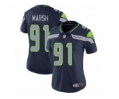 Women's Nike Seattle Seahawks #91 Cassius Marsh Vapor Untouchable Limited Steel Blue Team Color NFL Jersey Women's Nike Seattle Seahawks #91 Cassius Marsh Vapor Untouchable Limited Steel Blue Team Color NFL Jersey