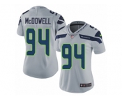 Women's Nike Seattle Seahawks #94 Malik McDowell Vapor Untouchable Limited Grey Alternate NFL Jersey